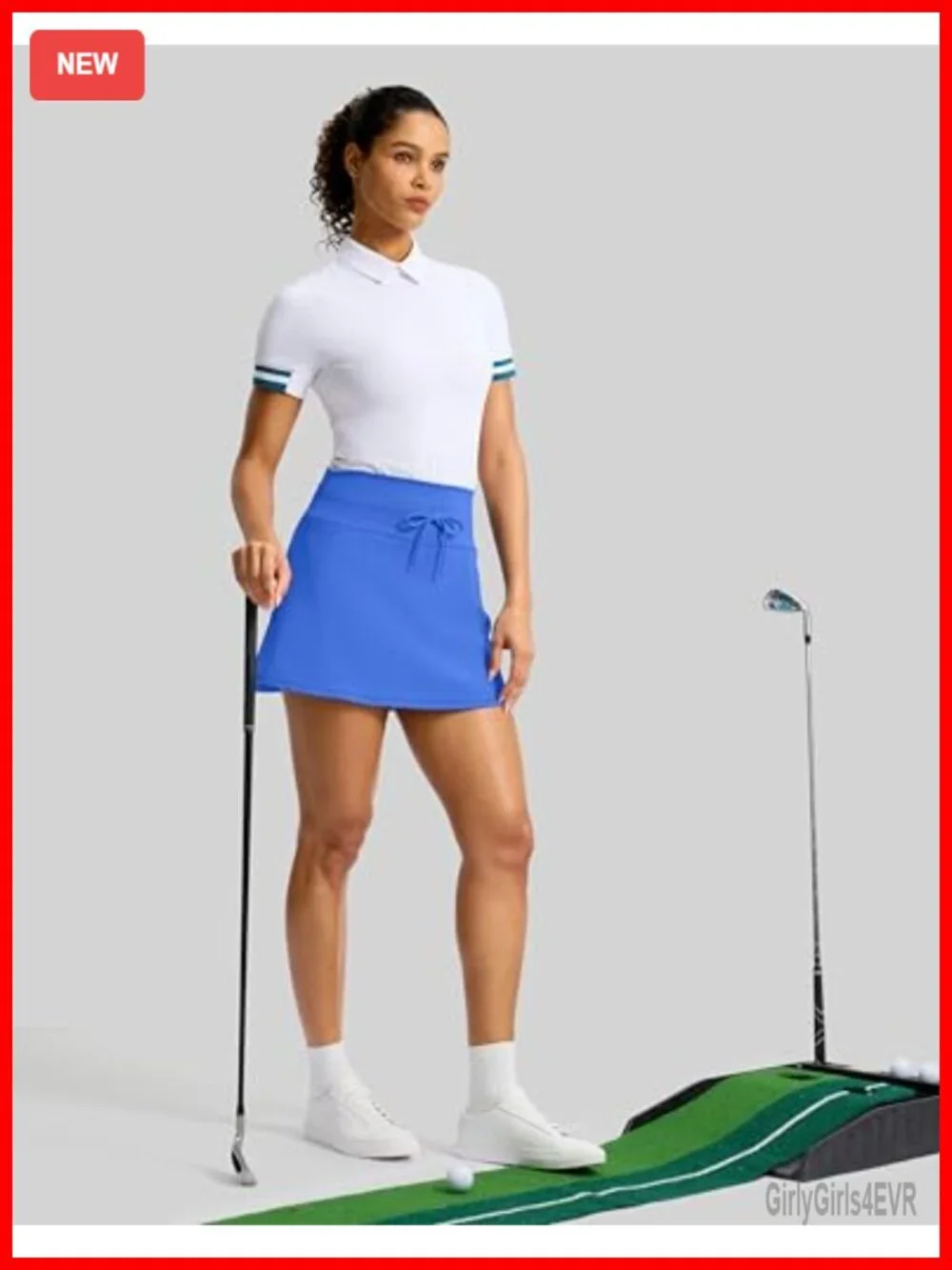 High Waisted Tennis Skirt with Pockets Built-in Shorts Athletic Skort for Women